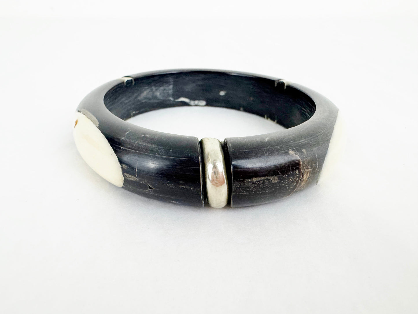 Ebony & Ivory Bangle Bracelet
