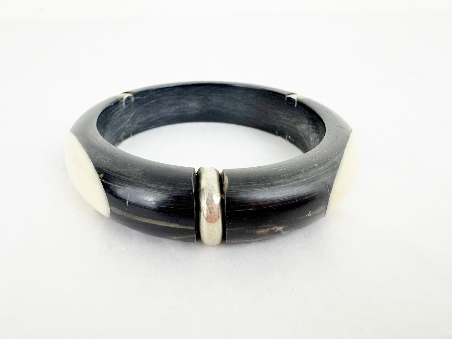 Ebony & Ivory Bangle Bracelet