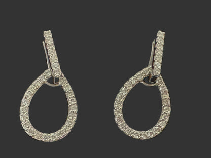 18k Diamond Drop Earrings