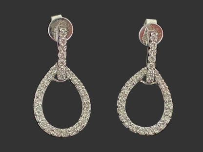 18k Diamond Drop Earrings