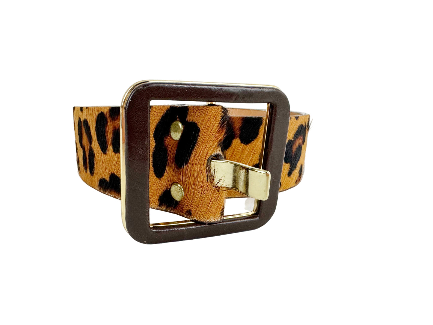 Brave Leopard Print Belt Size 34