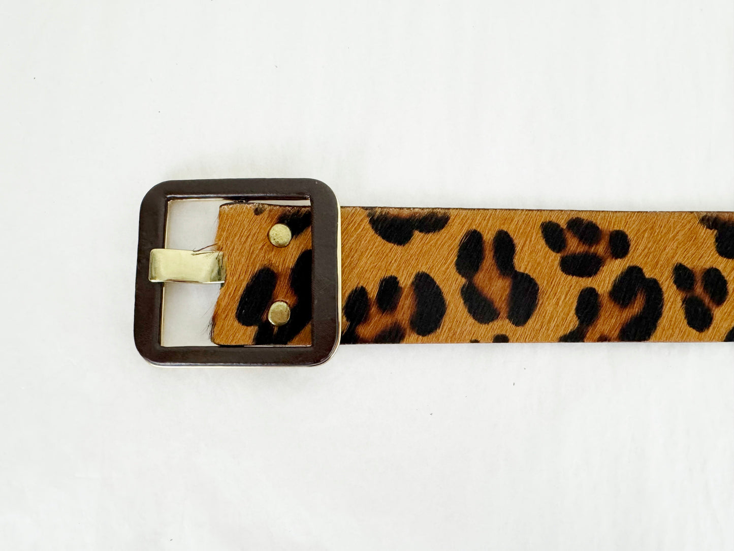 Brave Leopard Print Belt Size 34
