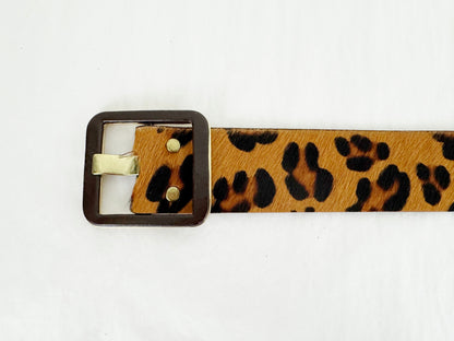 Brave Leopard Print Belt Size 34