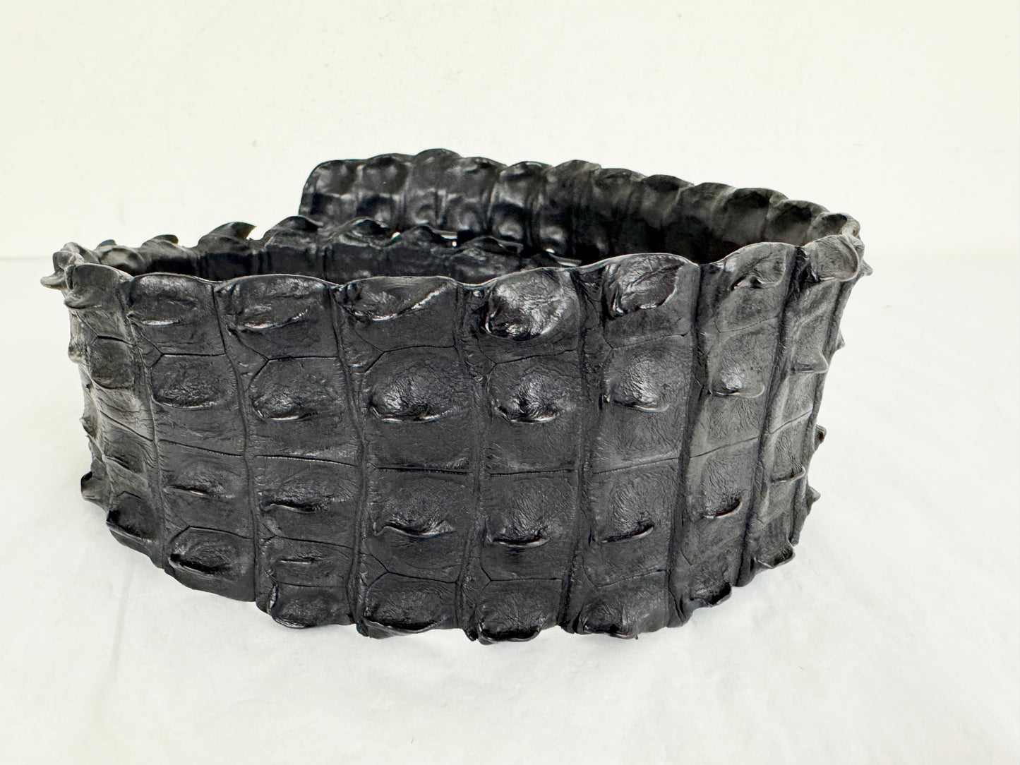 Wide Crocodile Belt