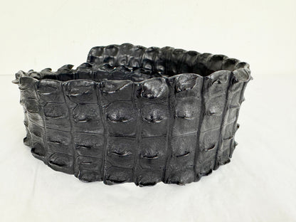 Wide Crocodile Belt