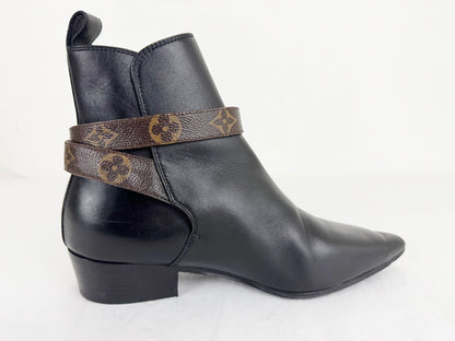 Louis Vuitton Logo Strap Boot Size 7