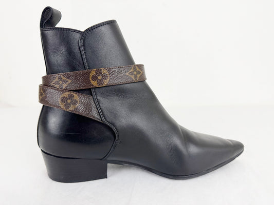 Louis Vuitton Logo Strap Boot Size 7