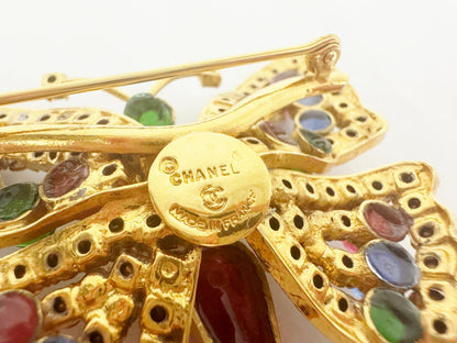 Vintage Chanel Butterfly Brooch and Earrings Set