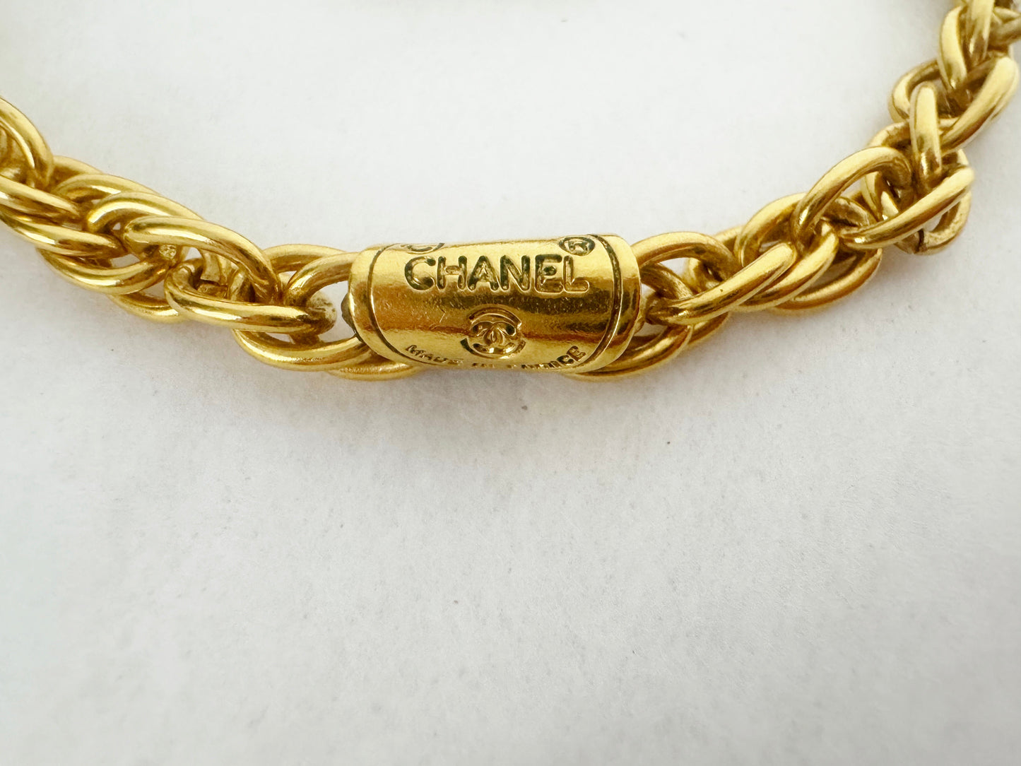 Vintage Chanel CC Rhinestone Pendant