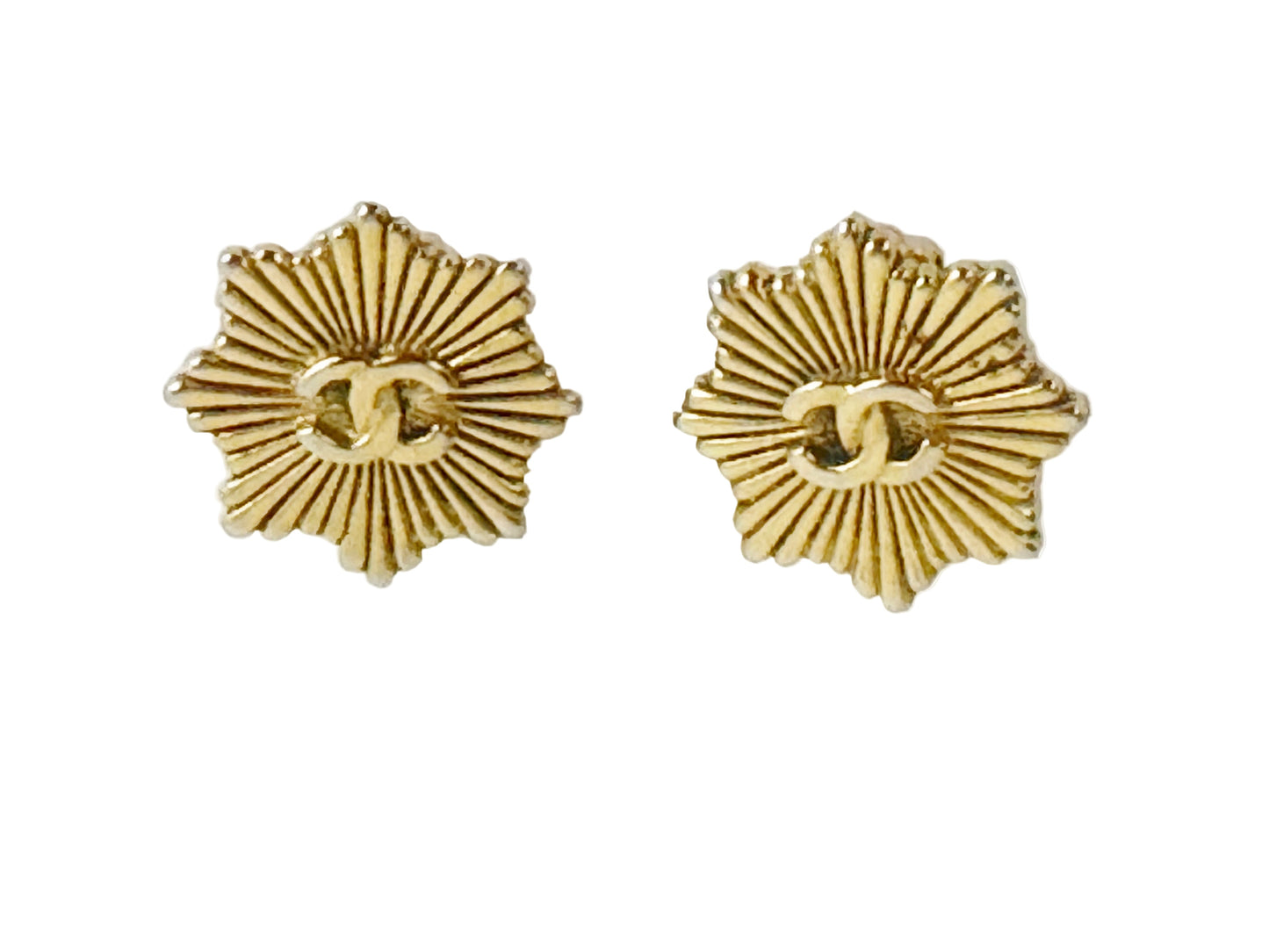 Chanel Vintage Starburst Earrings