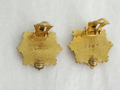 Chanel Vintage Starburst Earrings