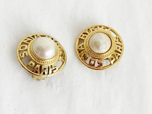 Sonia Rykiel Pearl Clip Earrings