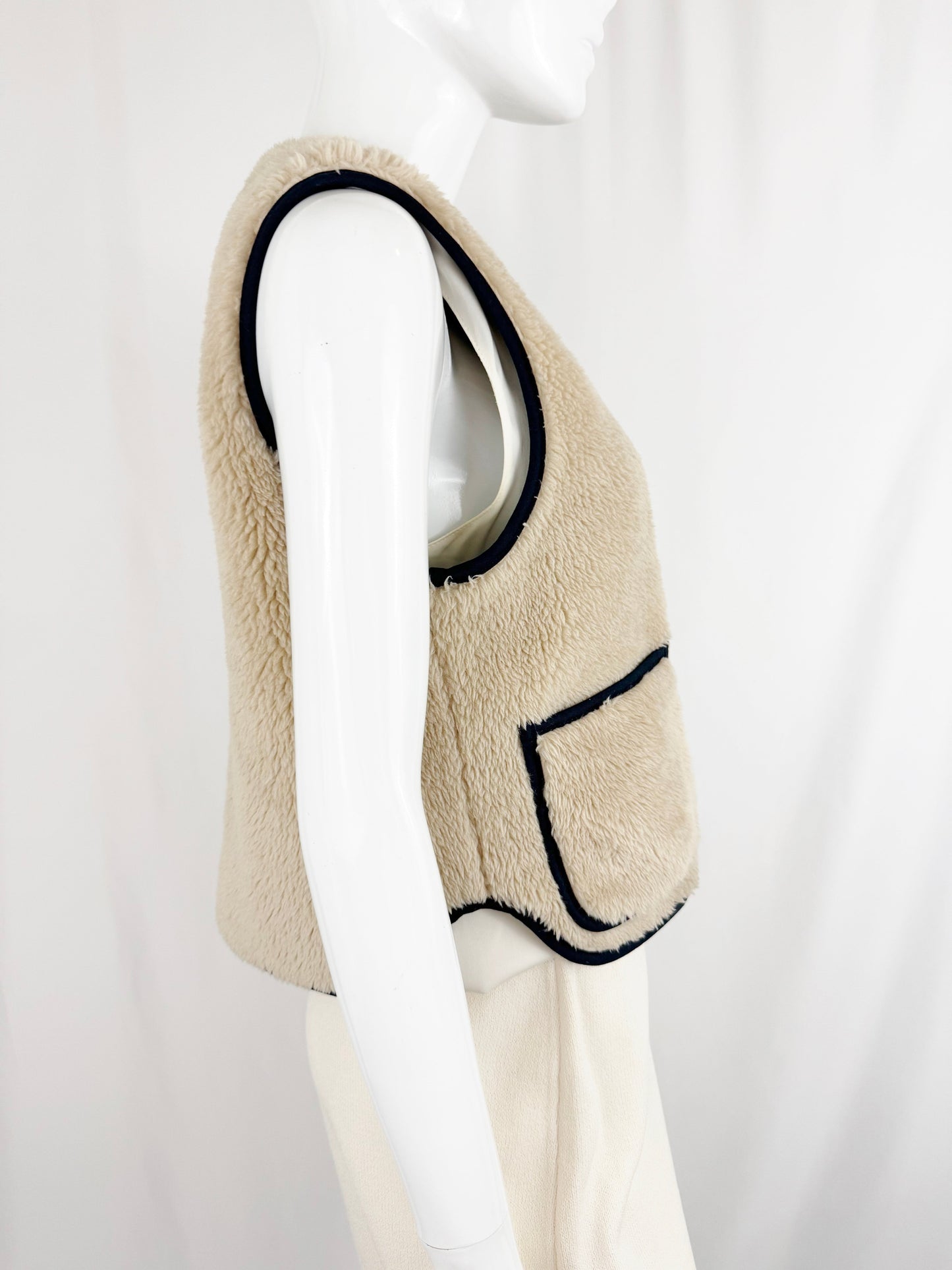 Re/Done Sherpa Vest Size XS