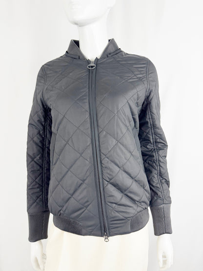 Barbour Leather Trim Jacket Size 4