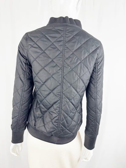 Barbour Leather Trim Jacket Size 4