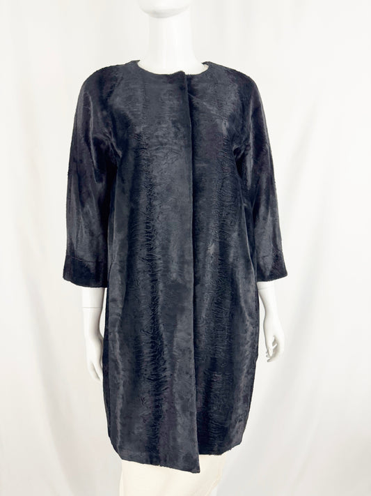 S. Max Mara Faux Fur Reversable Coat Size 6