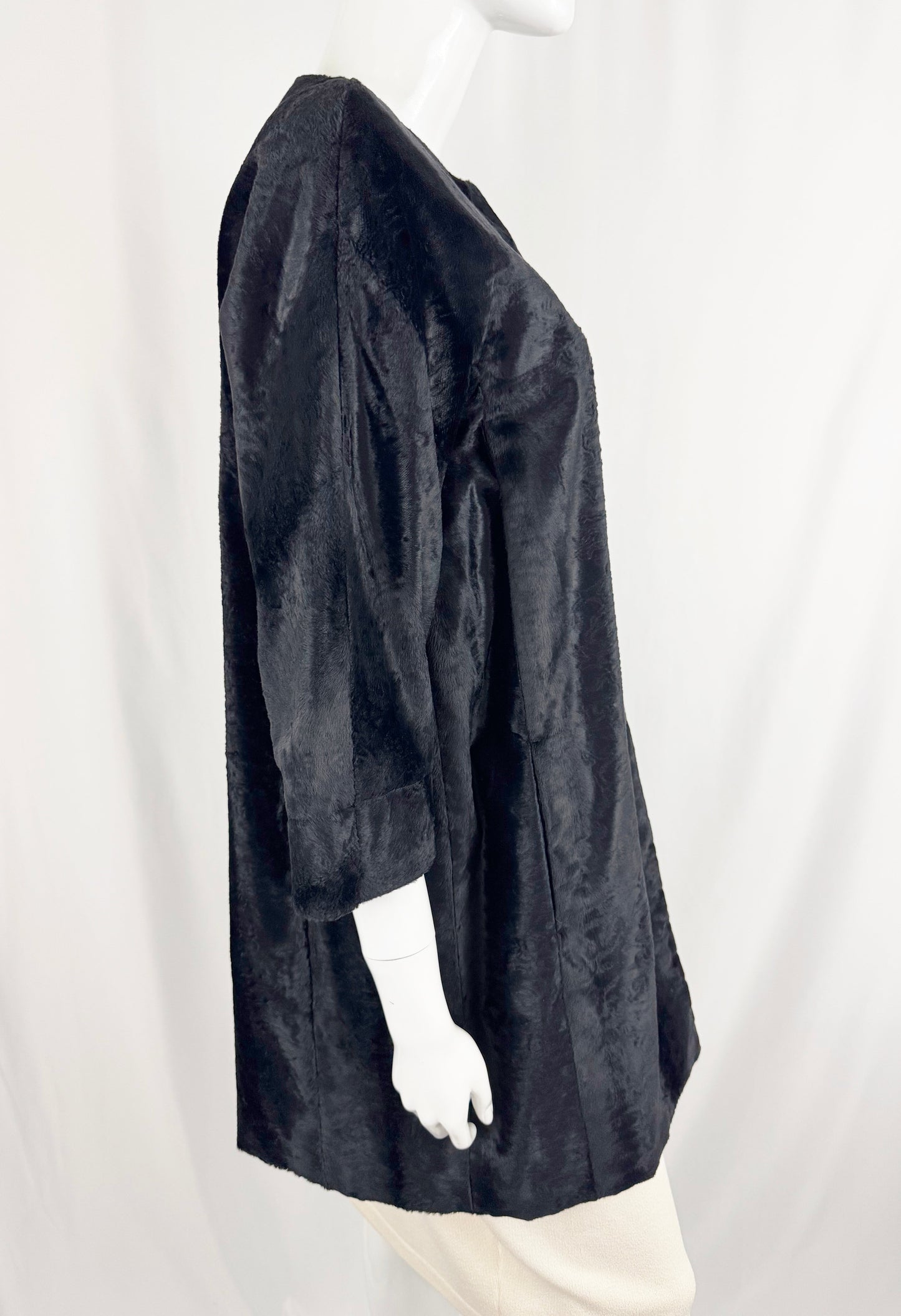 S. Max Mara Faux Fur Reversable Coat Size 6