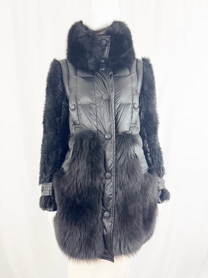 Moncler Puffer and Fur Vest/Coat Size XS