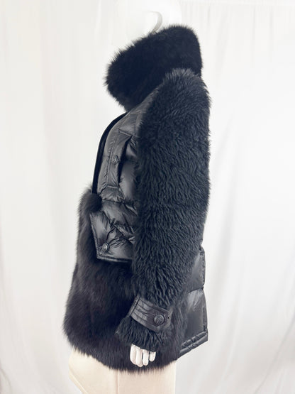 Moncler Puffer and Fur Vest/Coat Size XS