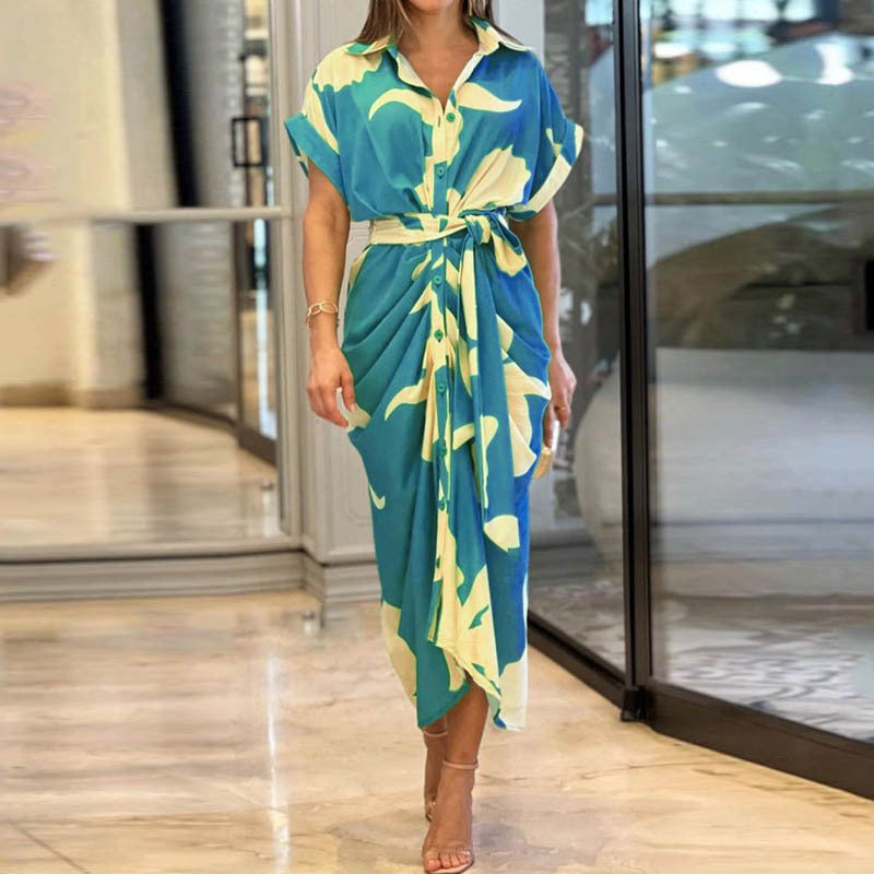 Robe Chemisier  à Col Revers