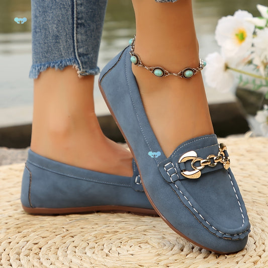 Mocassins Décontractés en Jean Bleu – Semelle Souple & Confort