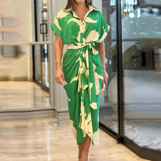 Robe Chemisier  à Col Revers