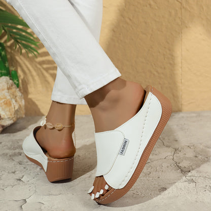 Sandales d’Été Femme à Semelle Épaisse – Style Bohème