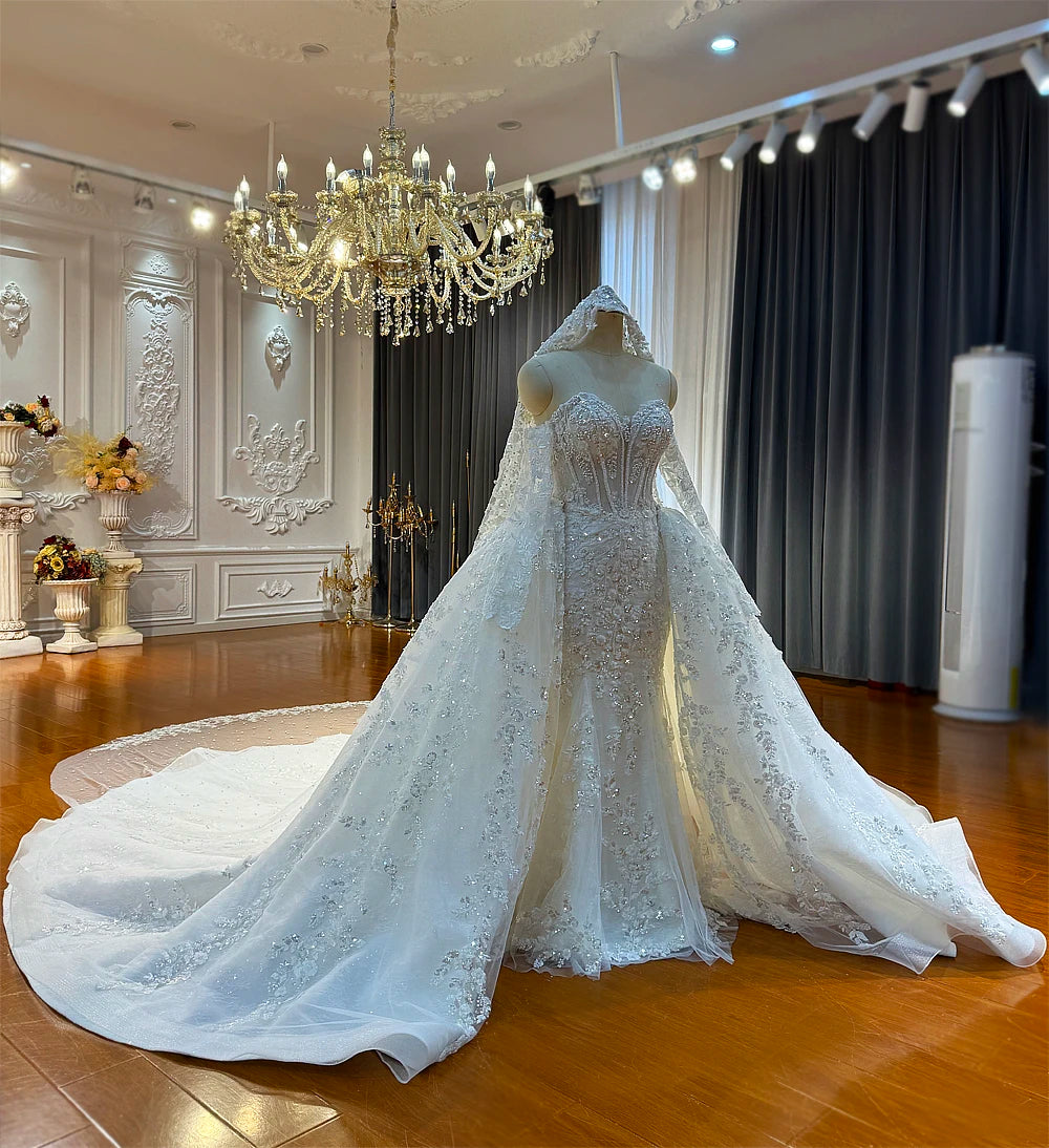 Luxury Beaded Mermaid Wedding Dress