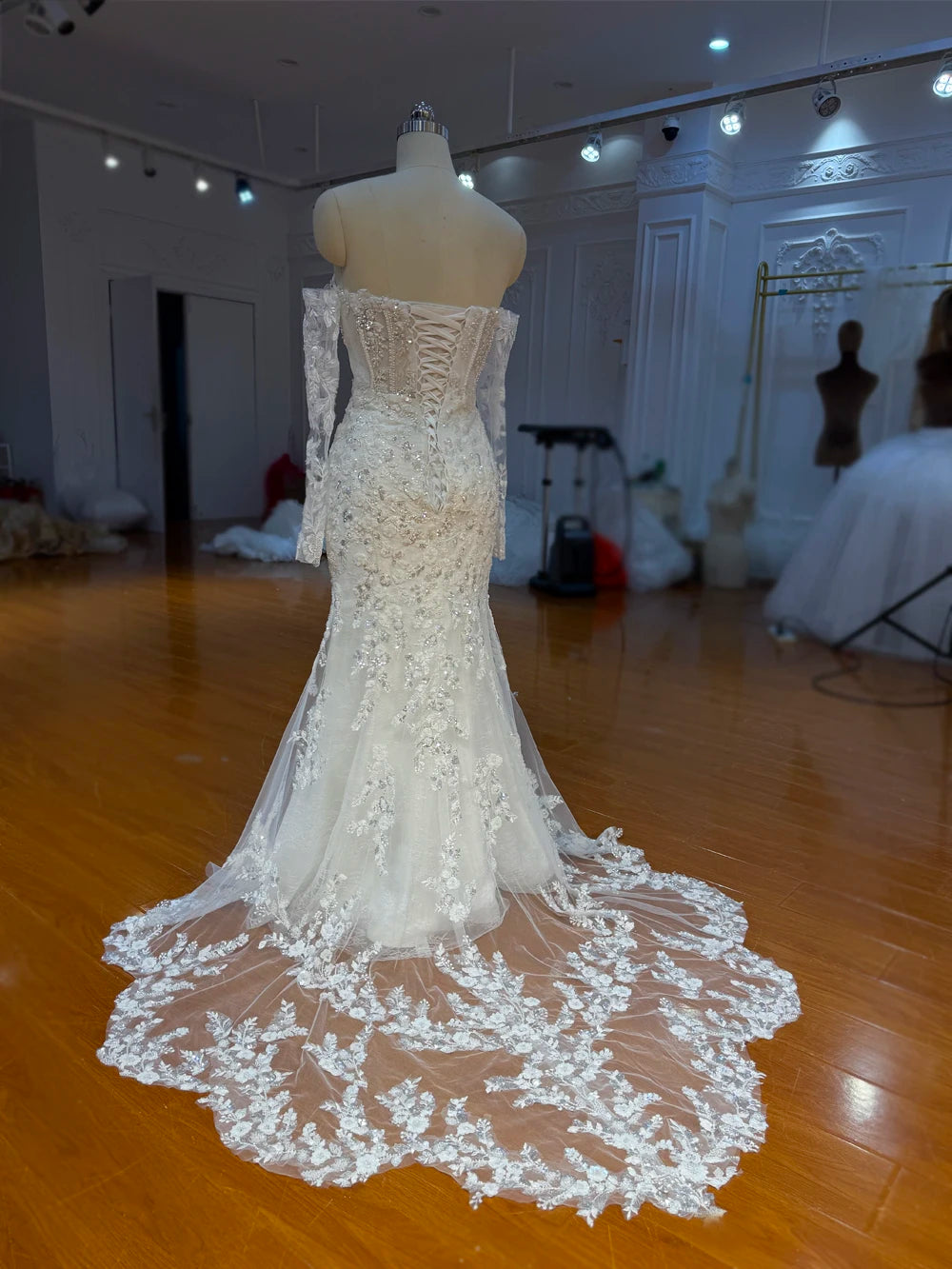 Luxury Beaded Mermaid Wedding Dress