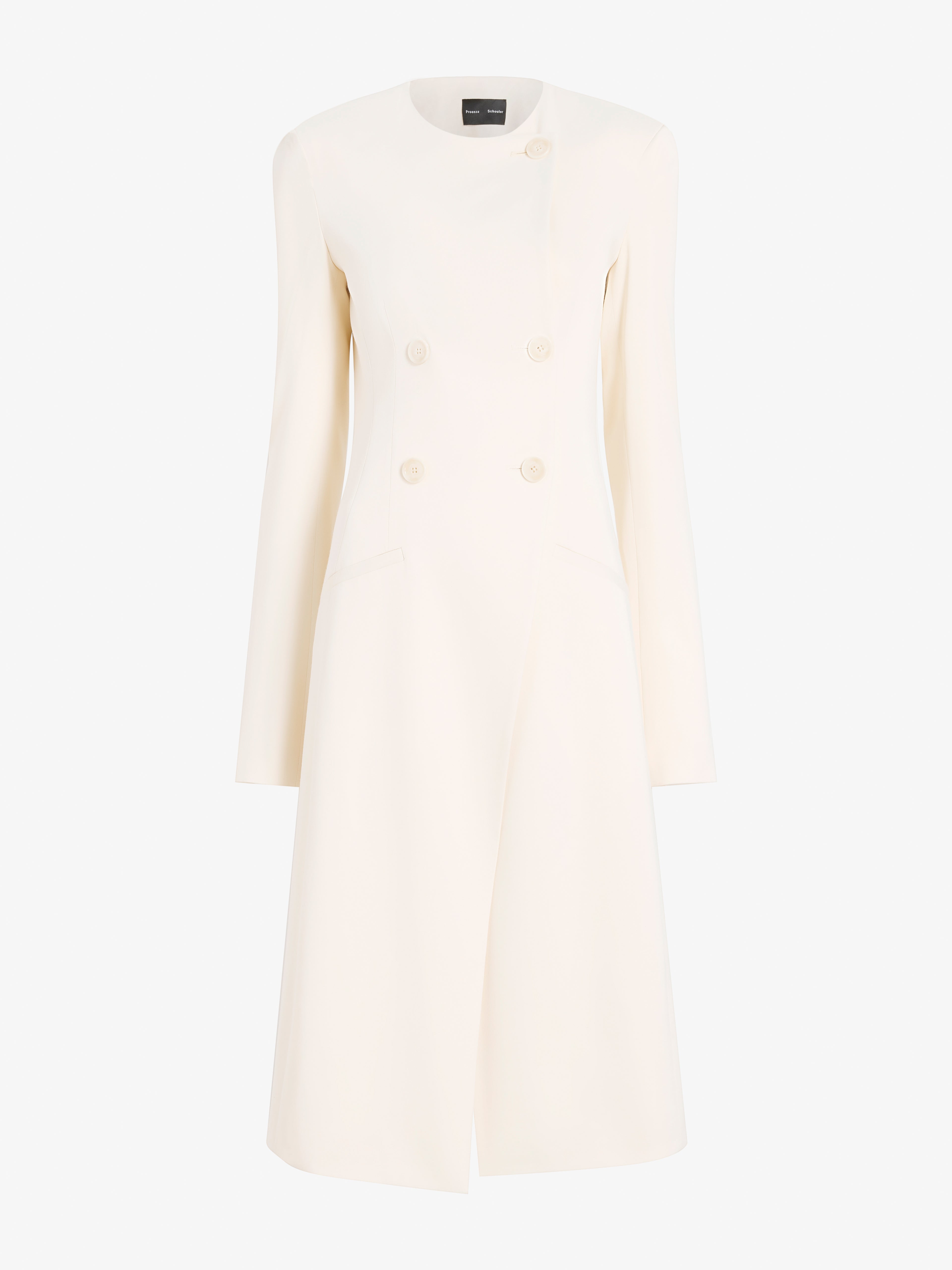 Anouk Women's Coat | Satin Back Crepe, Double-Breasted 0
