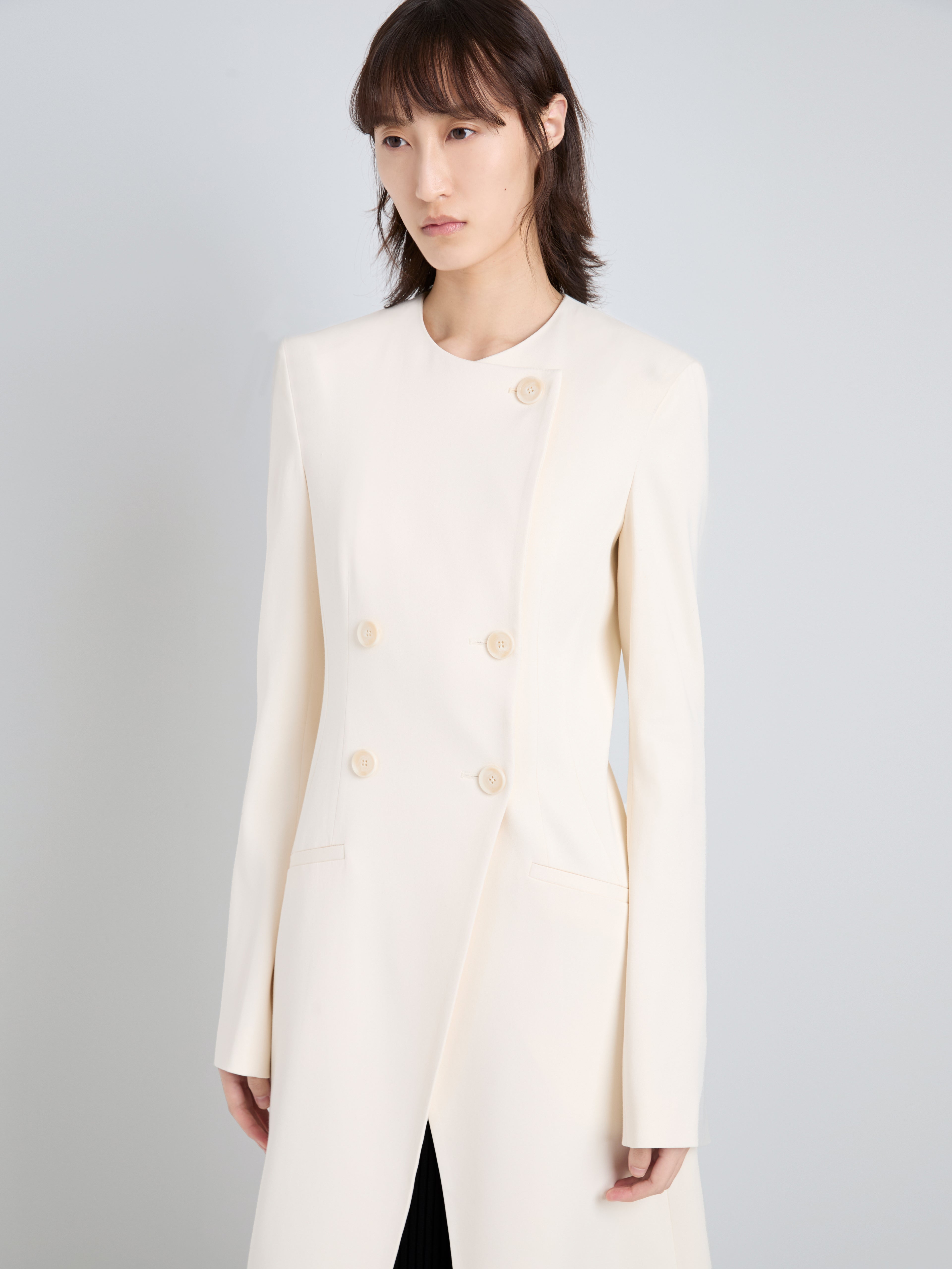Anouk Women's Coat | Satin Back Crepe, Double-Breasted 1