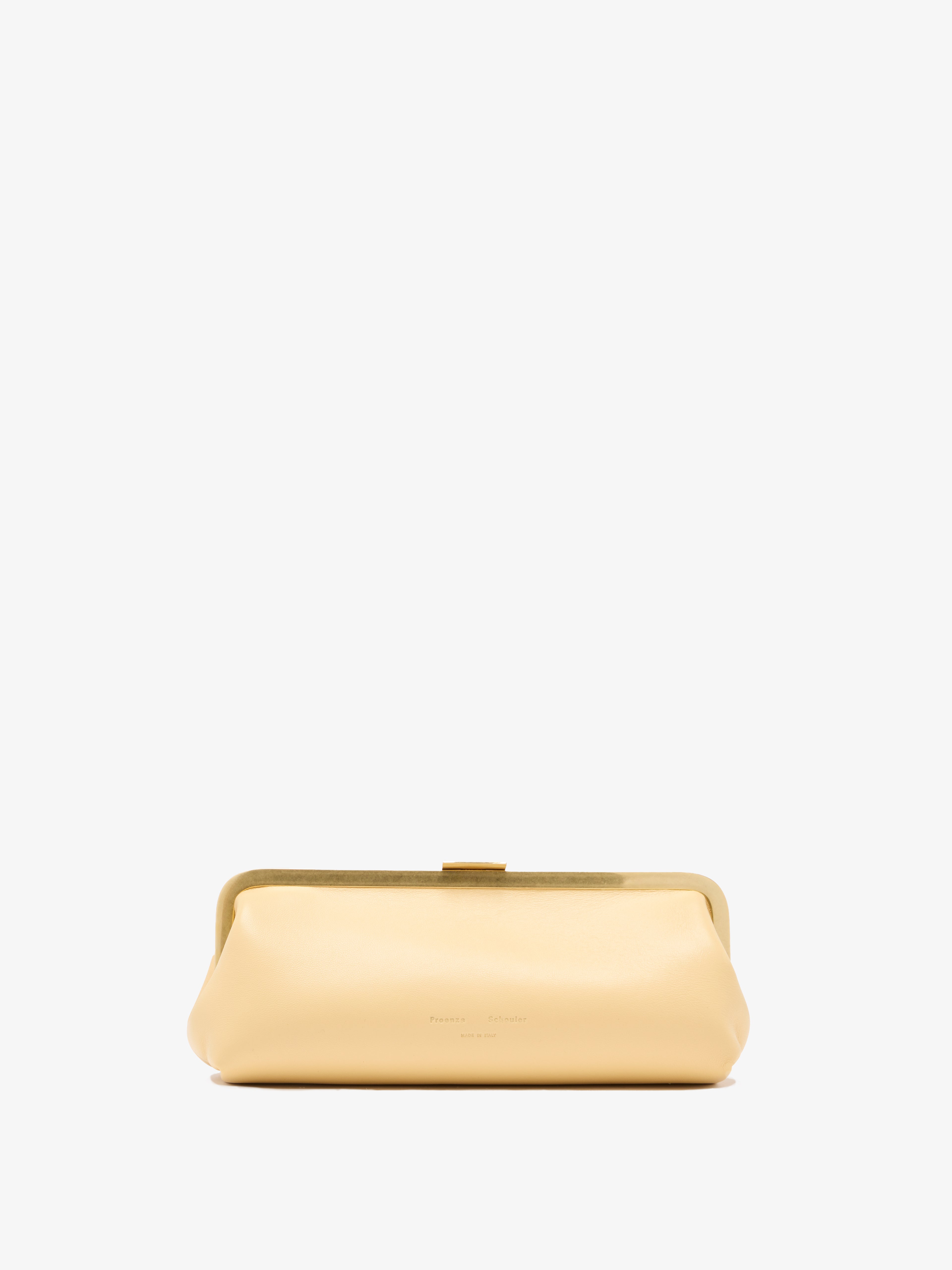 Ava Women's Clutch | Nappa Leather, Vintage Gold Framing 0