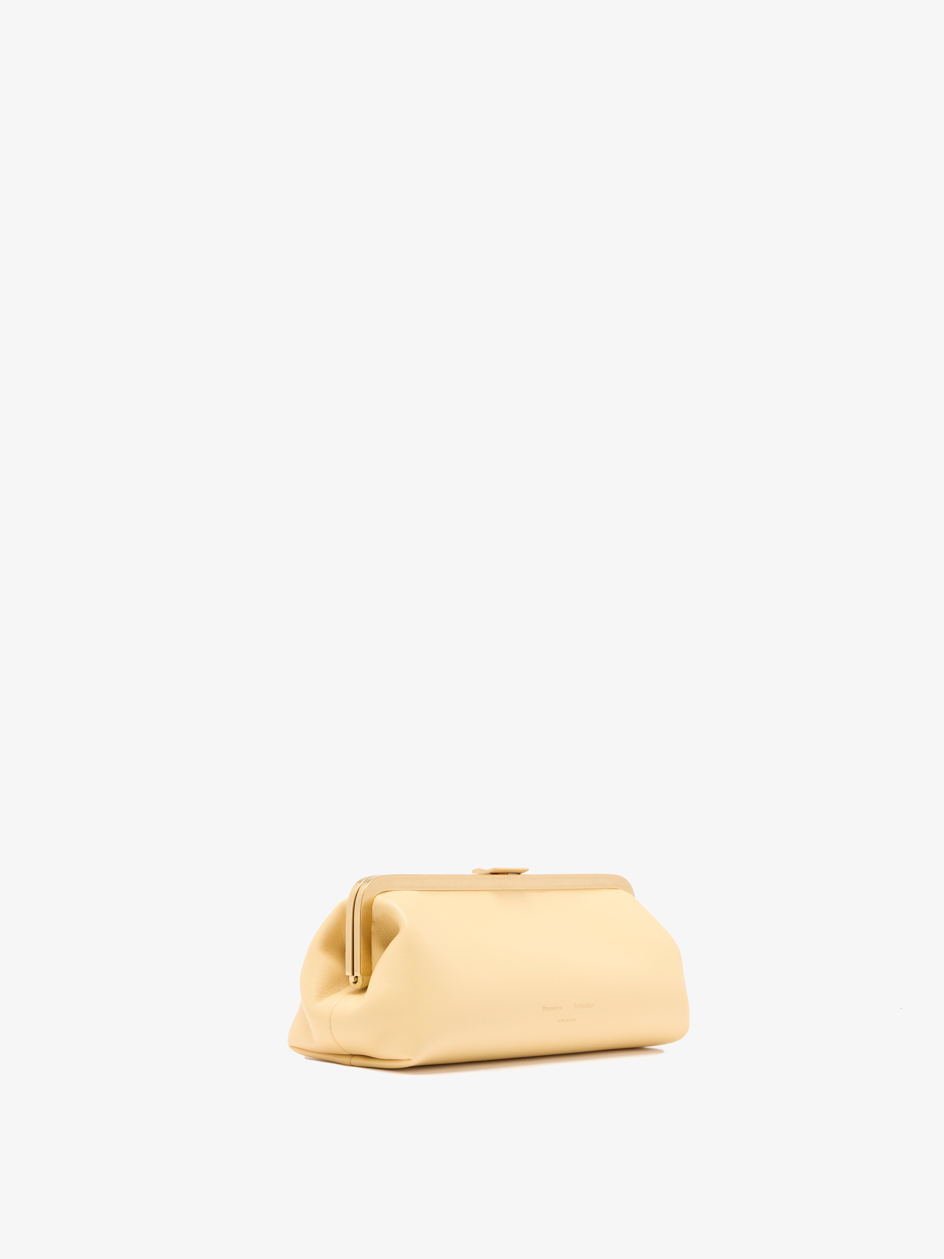 Ava Women's Clutch | Nappa Leather, Vintage Gold Framing 1