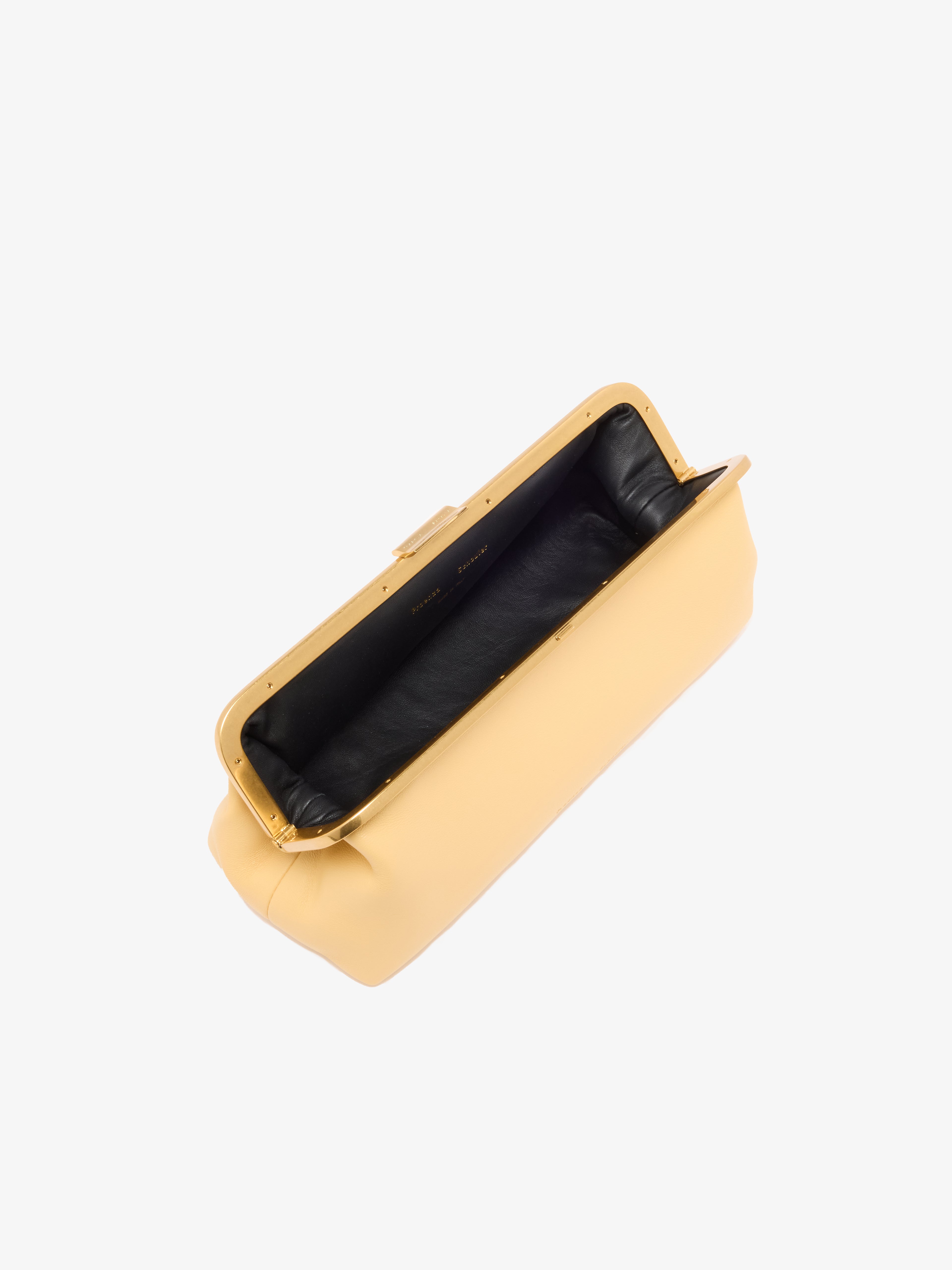 Ava Women's Clutch | Nappa Leather, Vintage Gold Framing 3