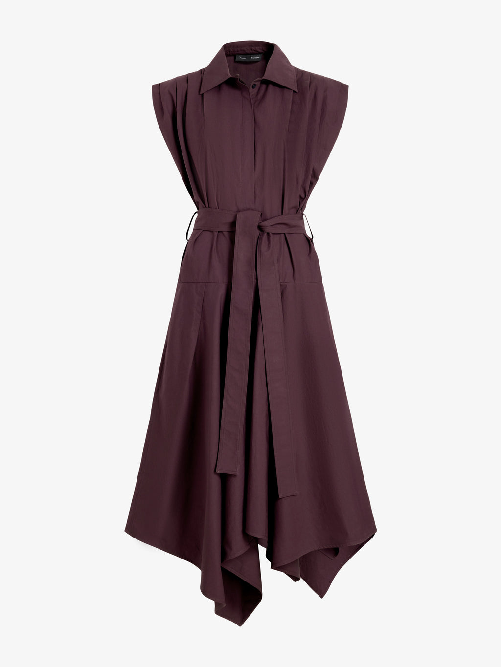 Ava Women's Dress | Classic Cotton, Asymmetrical Hem 0