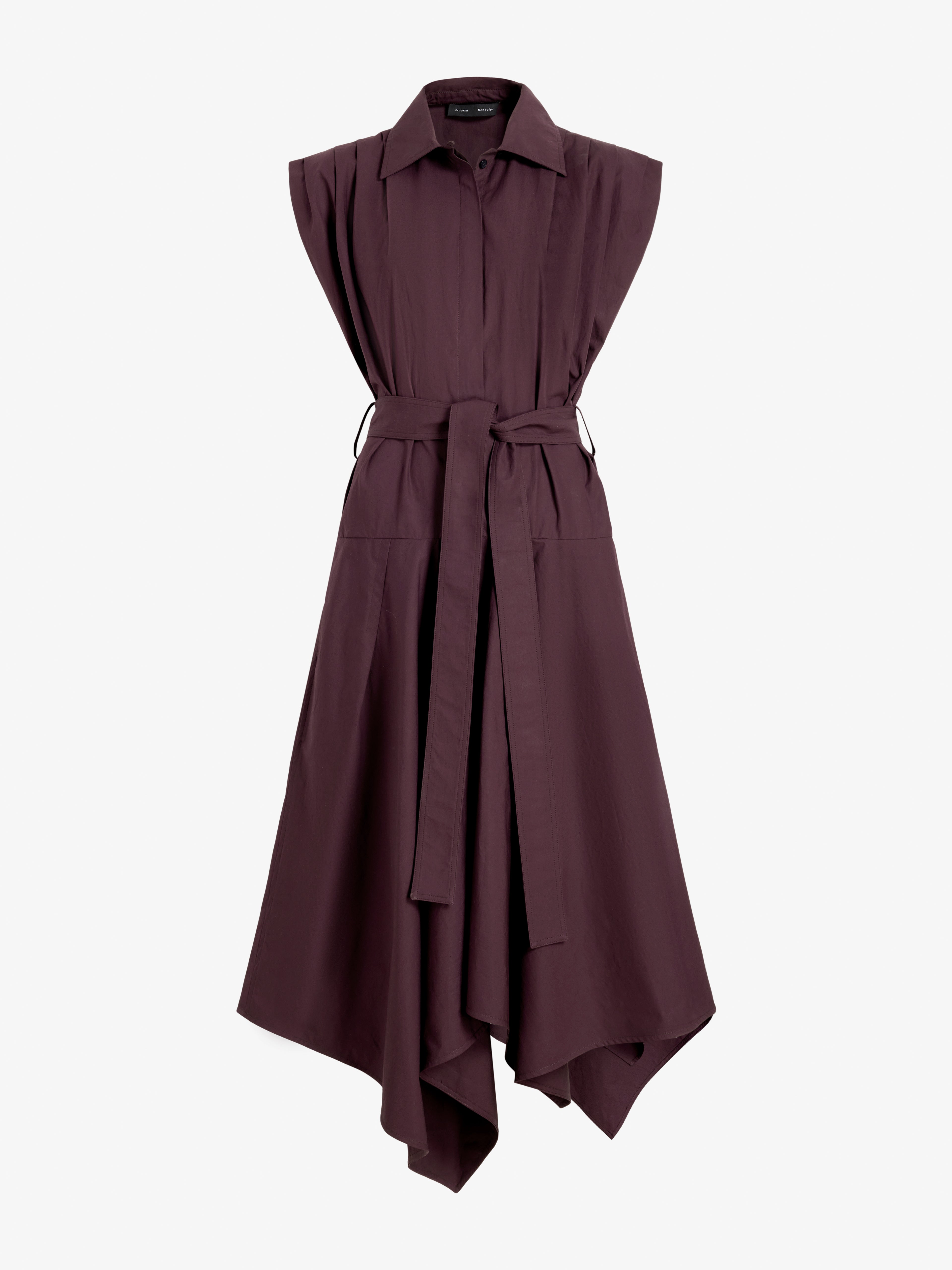 Ava Women's Dress | Classic Cotton, Asymmetrical Hem 0