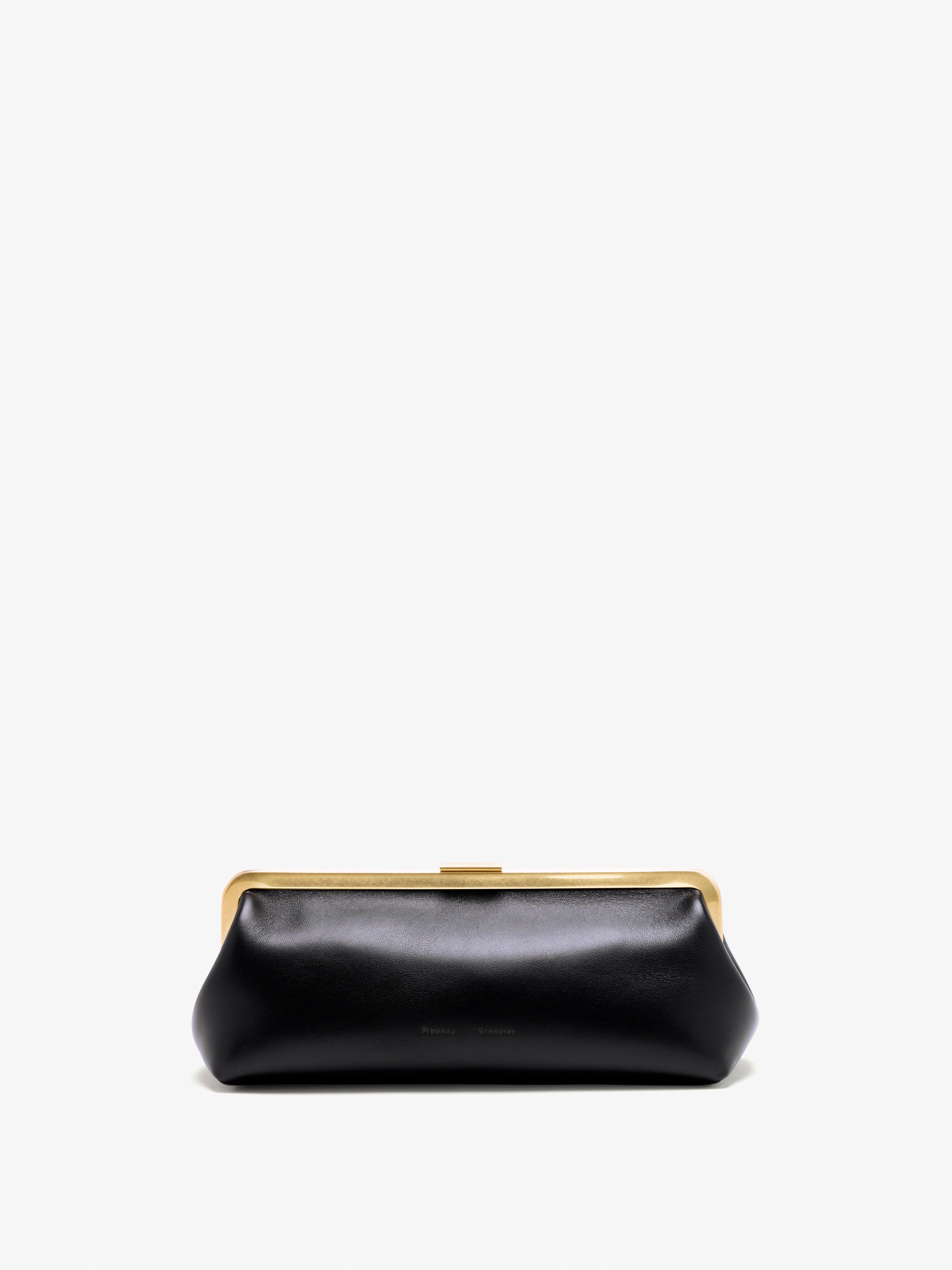 Ava Women's Gold Clutch Bag | Nappa Leather, Vintage Design 0