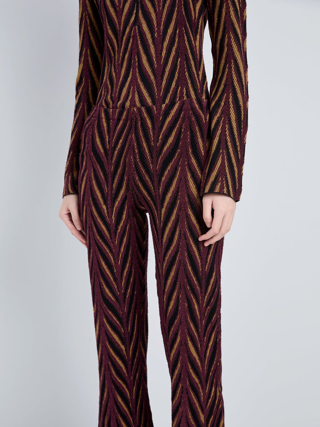 Ava Women's Pant | Marble Jacquard, Mid-Rise 1