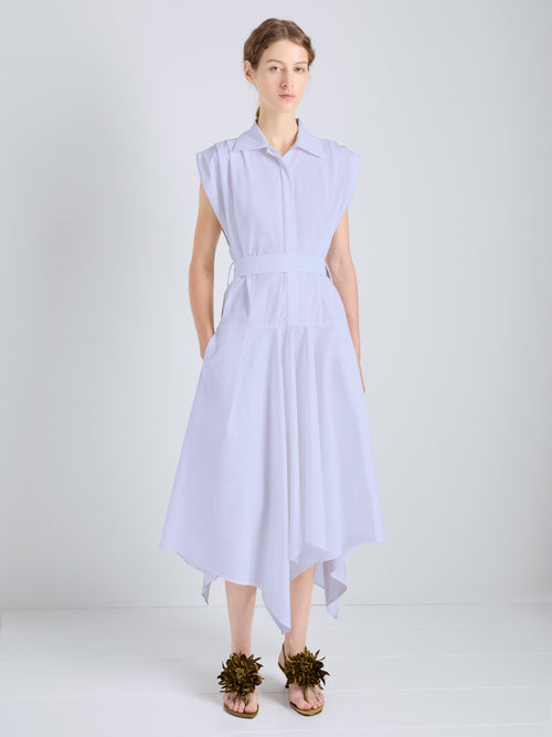Ava Women's Shirt Dress | 100% Cotton, Asymmetrical Hem 1