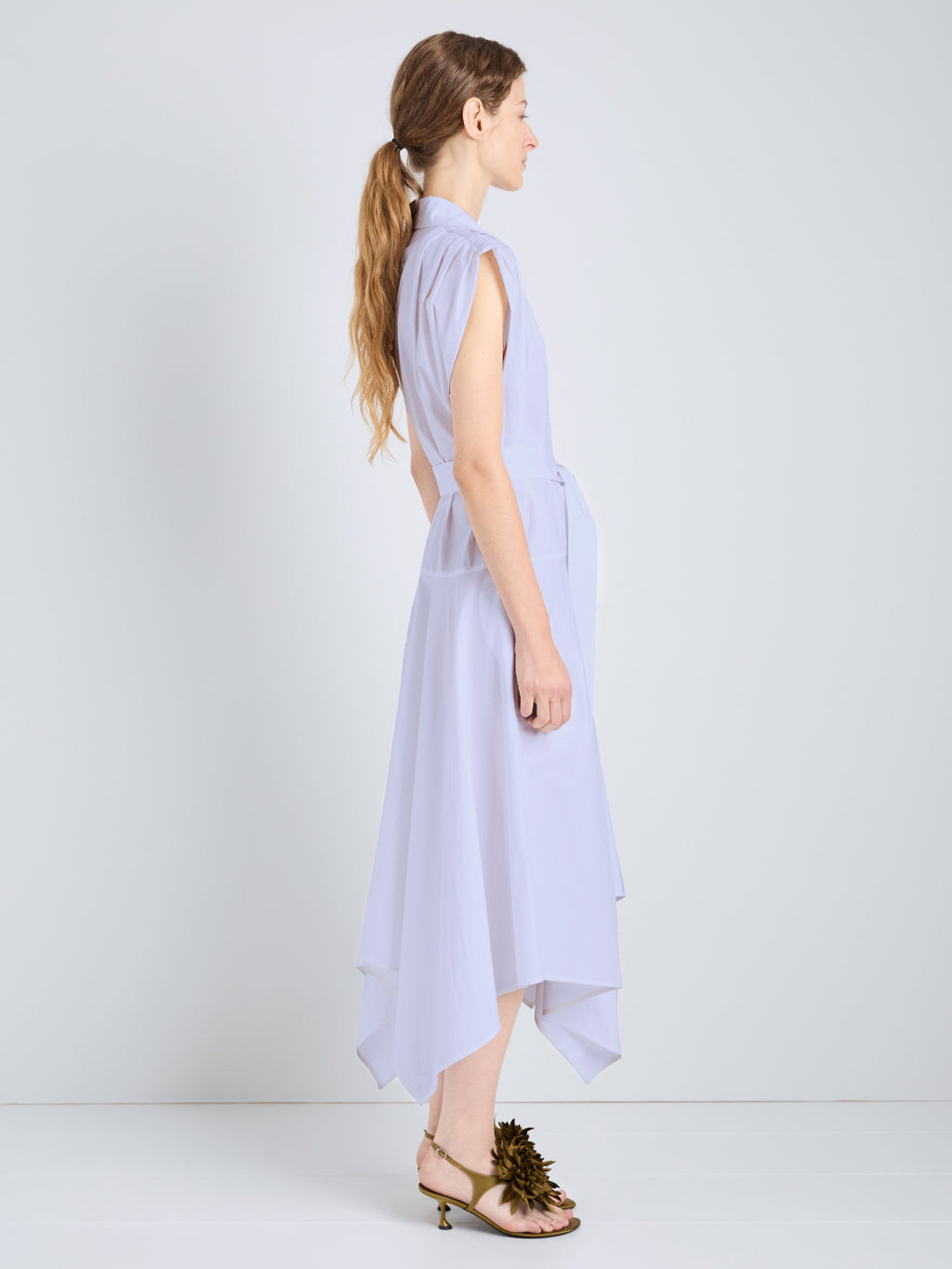 Ava Women's Shirt Dress | 100% Cotton, Asymmetrical Hem 2