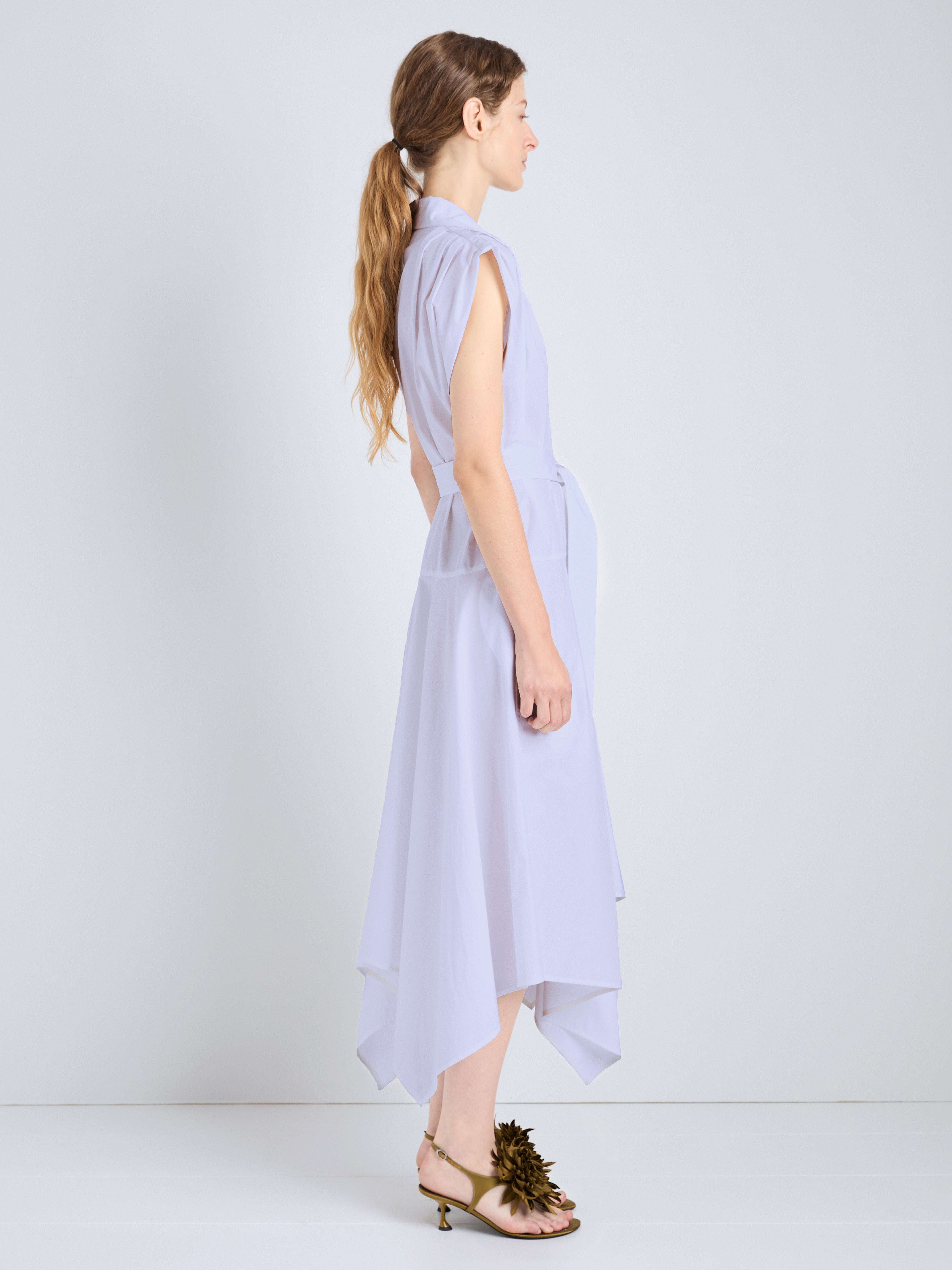 Ava Women's Shirt Dress | 100% Cotton, Asymmetrical Hem 2
