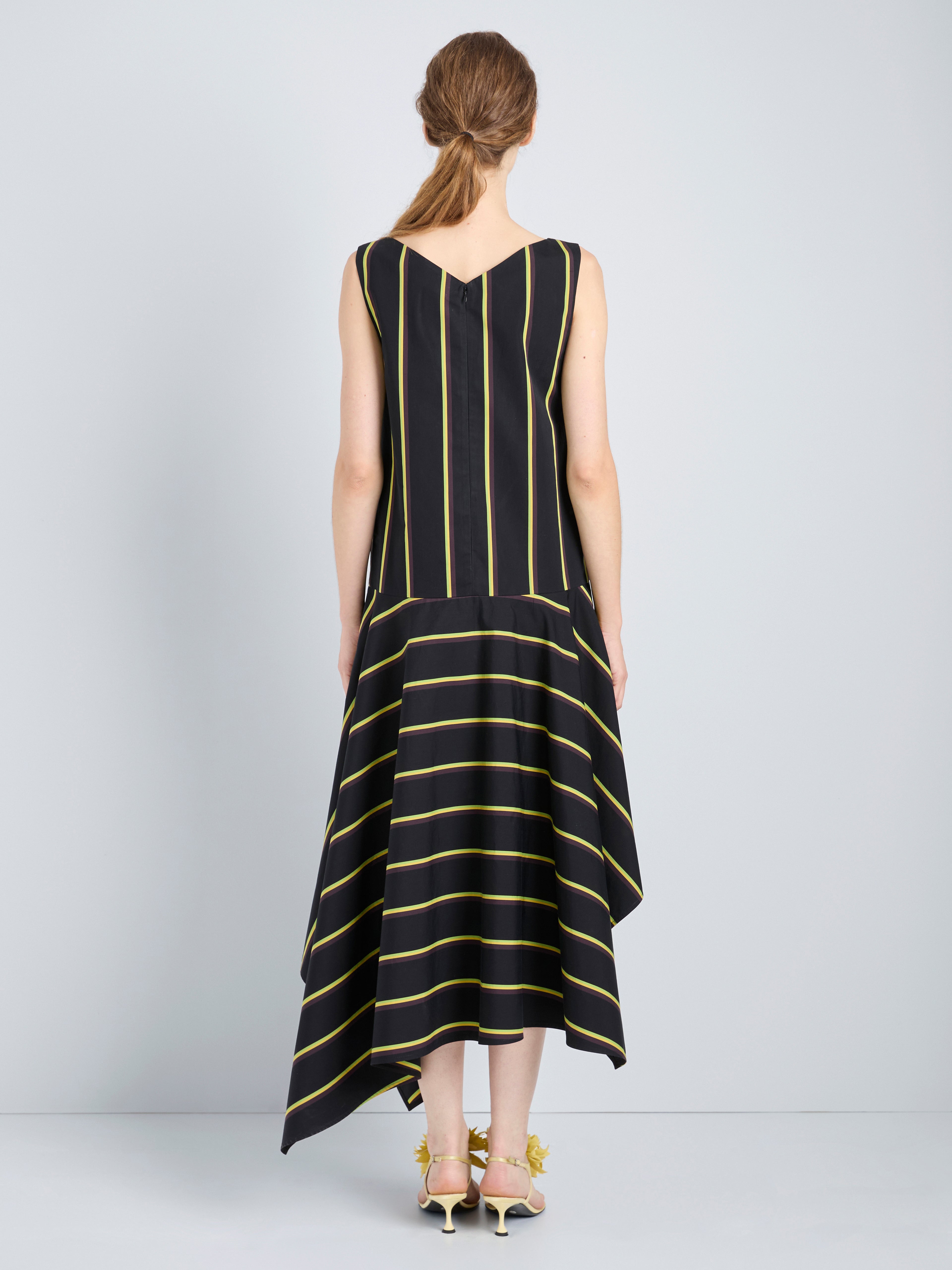 Bella Women's Shirt Dress | Cotton Silk Blend, Asymmetrical Hem 3