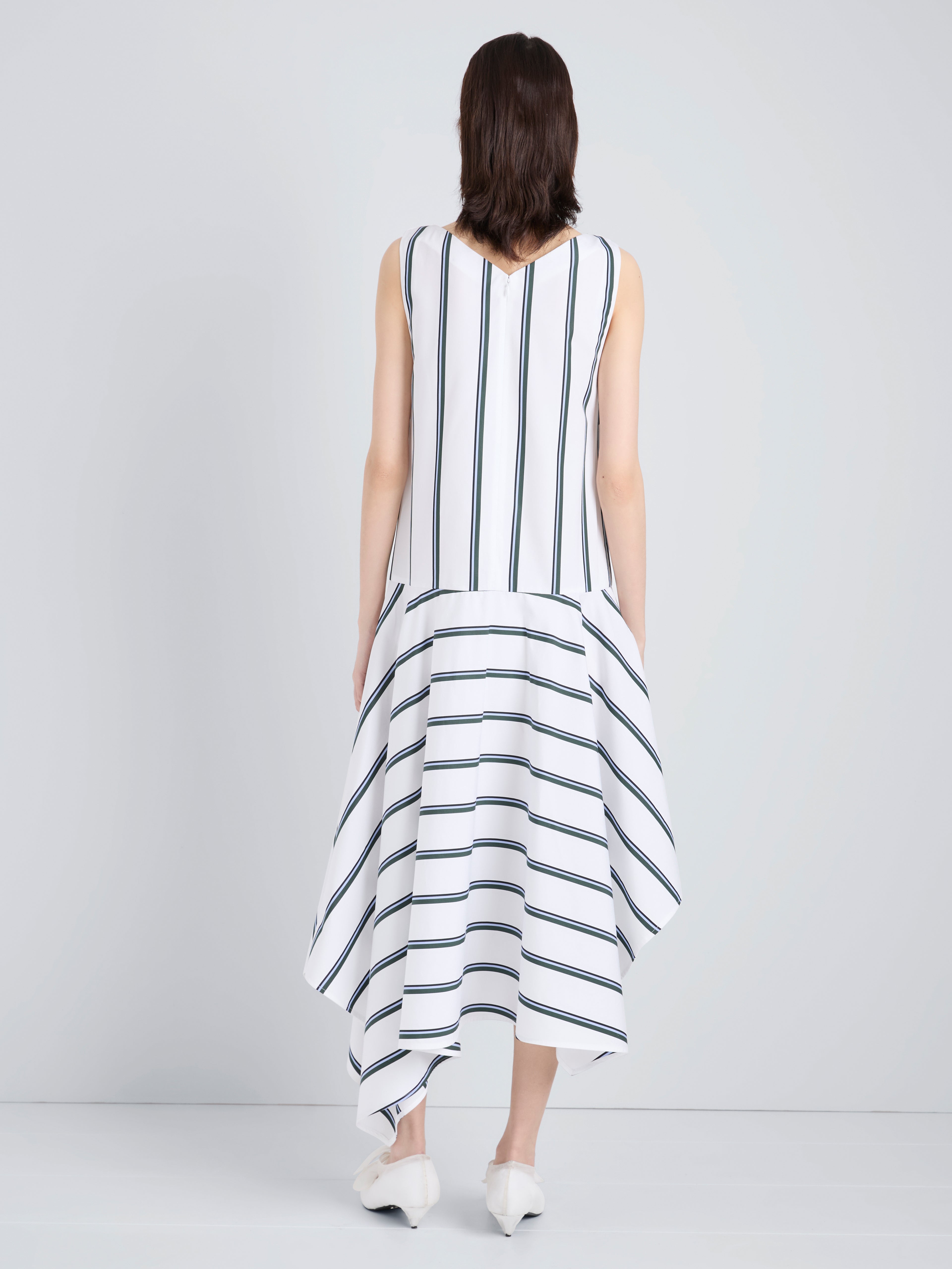 Bella Women's Shirt Dress | Cotton Silk Blend, Asymmetrical Hem 3