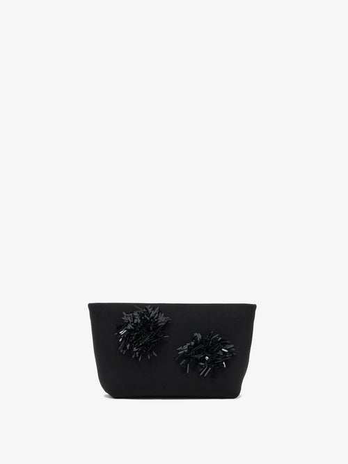 Brianna Women's Clutch | Embroidered Compact Crepe 0