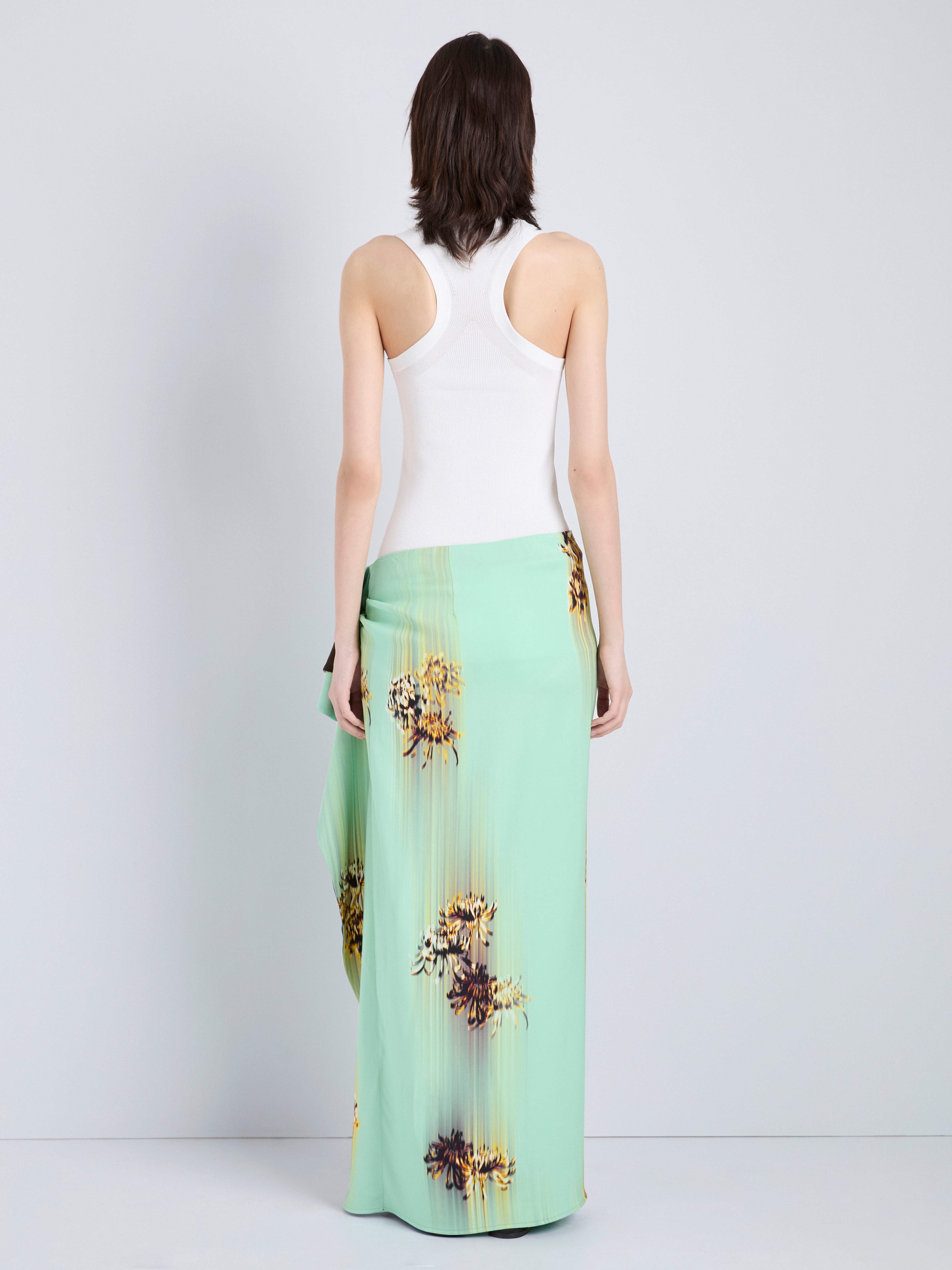 Cella Women's Midi Skirt | Double Printed Viscose Cady with Cascading Ruffle 3