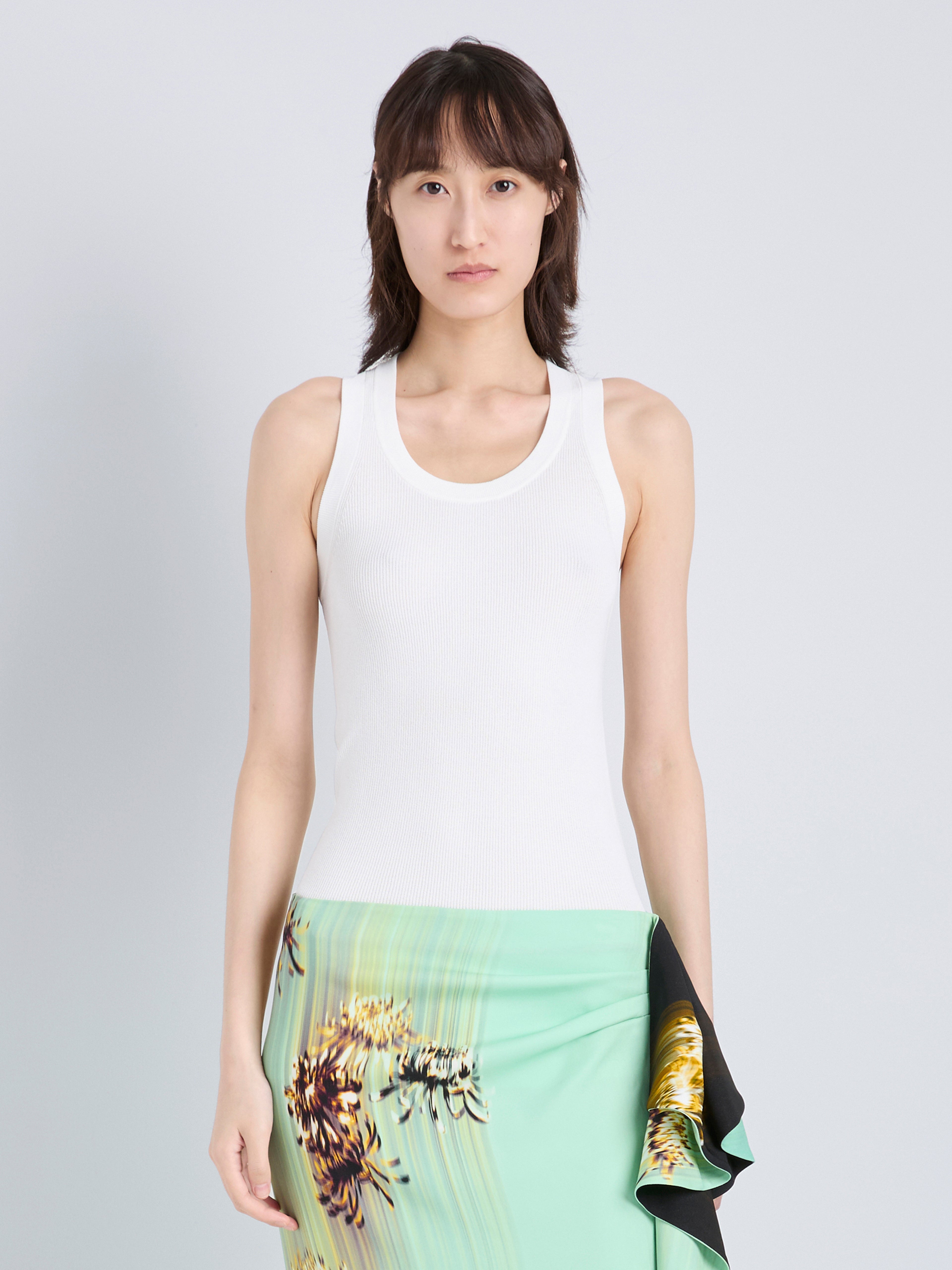 Cella Women's Midi Skirt | Double Printed Viscose Cady with Cascading Ruffle 4