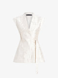 Cindle Women's Gillet | Chrysanthemum Float Jacquard 0