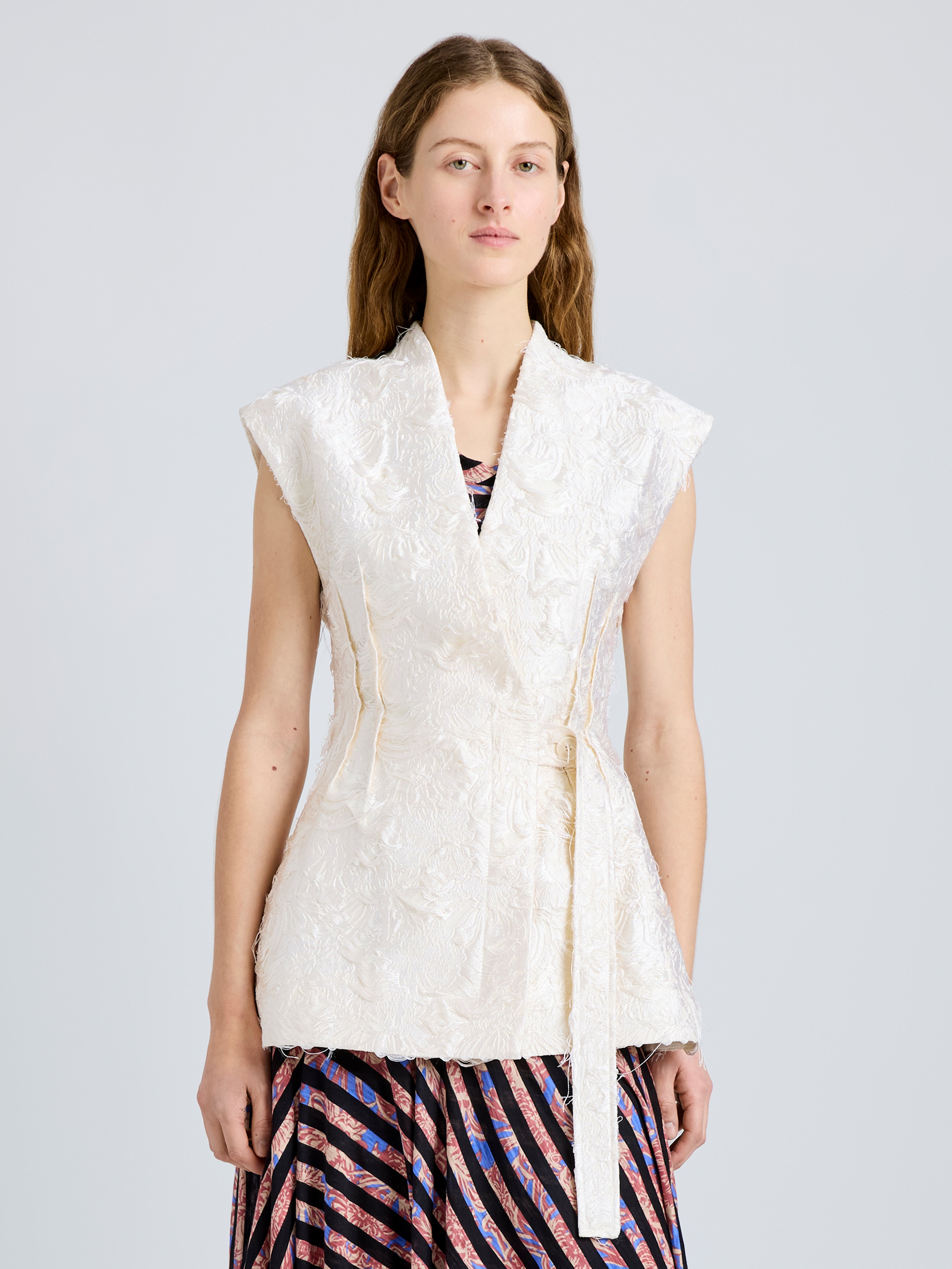 Cindle Women's Gillet | Chrysanthemum Float Jacquard 1