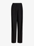 Clementina Women's Wide Leg Trousers | 100% Viscose Twill, Oversized Black Pants 0