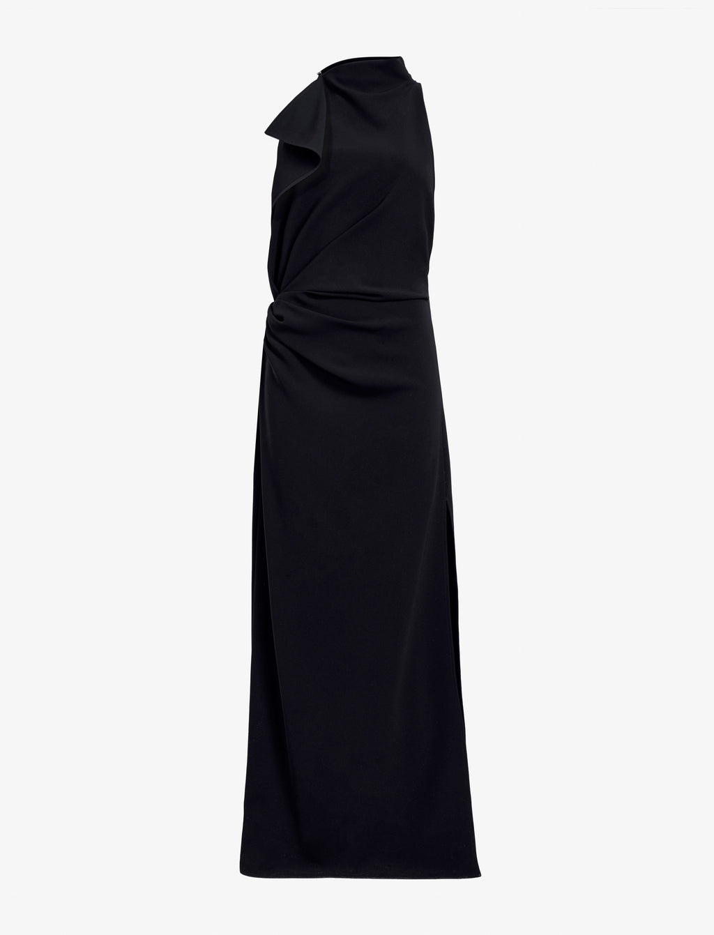 Daisy Women's Maxi Dress | Elegant Matte Double Crepe with Side Slit 0